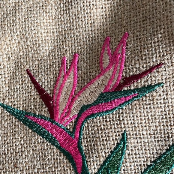 Palmera Beachwear Coko Round Bag Beach Tote Embroidered Jute - Picture 7 of 10